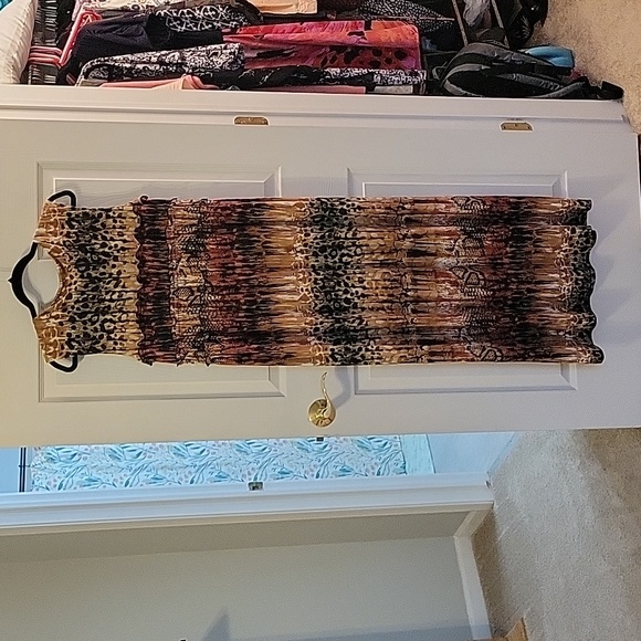 Animal Print Maxi Dress Roz & Ali 16 - Picture 2 of 6